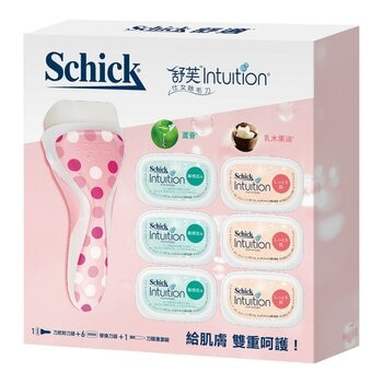 舒適牌 舒芙仕女除毛刀組 刀把 X 1 + 刀片 X 7