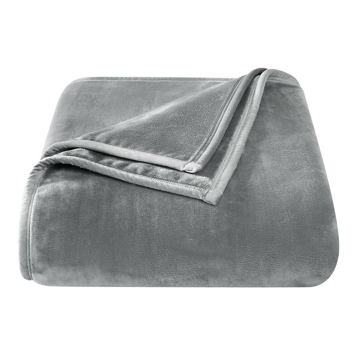 法蘭絨舒適毯 152公分 X 178公分 灰 法蘭絨舒適毯 152公分 X 178公分 灰
