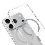 MAGEASY Bright M 不發黃軍規磁吸透明殼 iPhone 17 Pro(迷霧磁圈) + 鏡頭保護貼Lenz鈦合金(午夜鈦) + Vetro 9H 鋼化玻璃保護膜