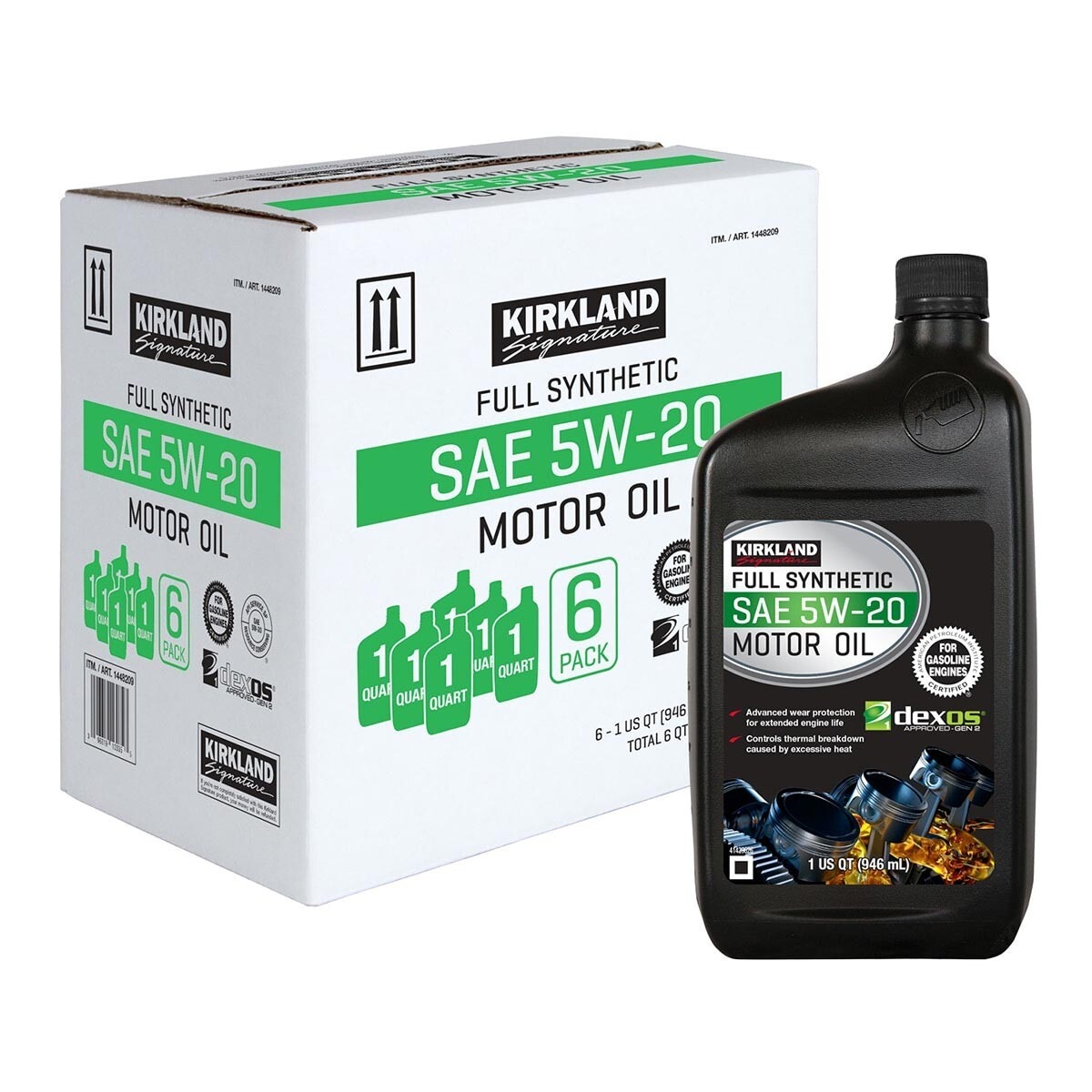 Kirkland Signature 科克蘭 全合成機油 5W20 946毫升 X 6入 Costco 好市多