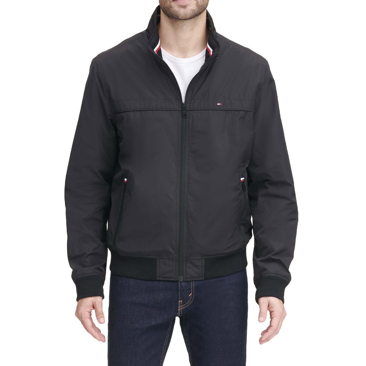 Tommy Hilfiger 男飛行外套 黑 S Costco 好市多