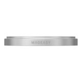 MAGEASY Bright M 不發黃軍規磁吸透明殼 iPhone 17 Pro Max(迷霧磁圈) + 鏡頭保護貼Lenz(白色) + Vetro 9H 鋼化玻璃保護膜