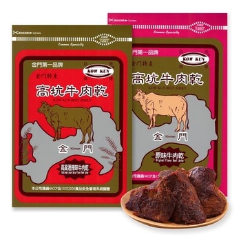 高坑牛肉乾 (原味+高梁酒辣味) 300公克 X 2包 高坑牛肉乾 (原味+高梁酒辣味) 300公克 X 2包