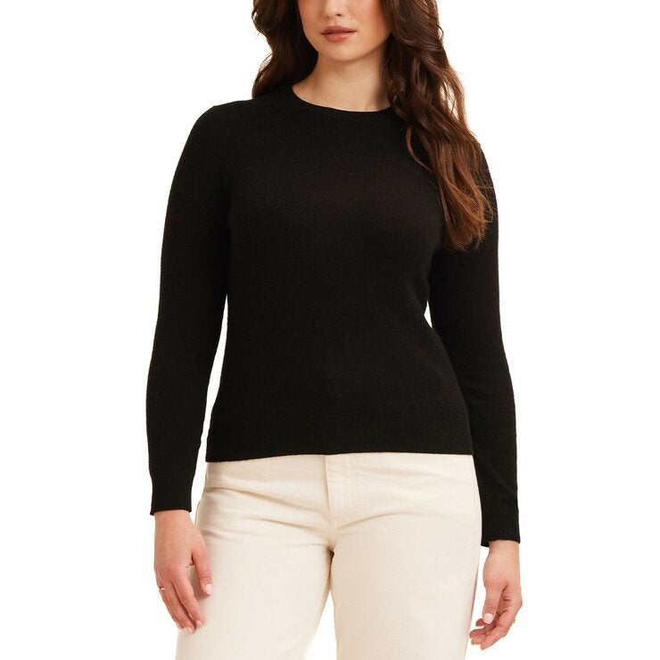 Weatherproof Vintage 女圓領喀什米爾毛衣 黑 Weatherproof Vintage 女圓領喀什米爾毛衣 黑
