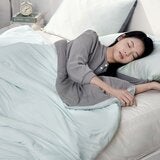 La Belle 雙人冷暖雙面可水洗天天抱被 180公分 X 210公分 綠/灰 La Belle 雙人冷暖雙面可水洗天天抱被 180公分 X 210公分 綠/灰