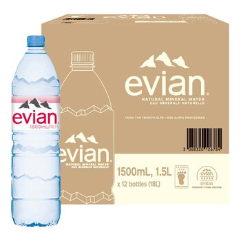 Evian 天然礦泉水 1500毫升 X 12入