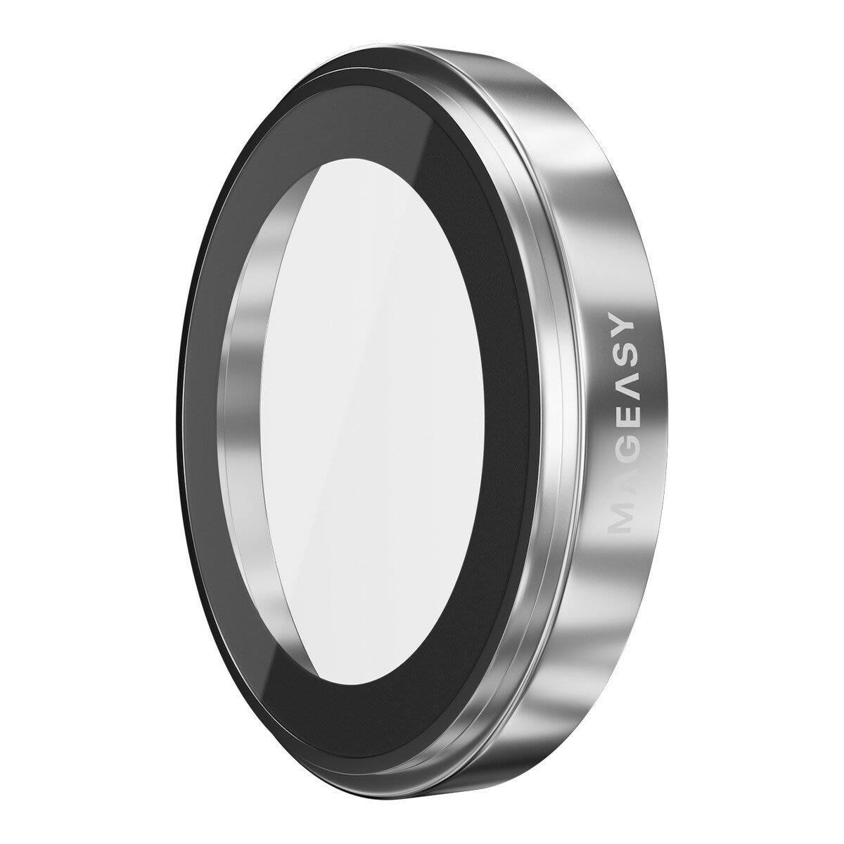 MAGEASY Bright M 不發黃軍規磁吸透明殼 iPhone Air (白磁圈) + 鏡頭保護貼Lenz + Vetro 9H 鋼化玻璃保護膜