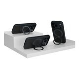 MAGEASY MagStand 360 M 磁吸旋轉支架防摔手機殼 iPhone 17 Pro(午夜) + 鏡頭保護貼Lenz 鈦合金(午夜鈦) + Vetro 9H 鋼化玻璃保護膜