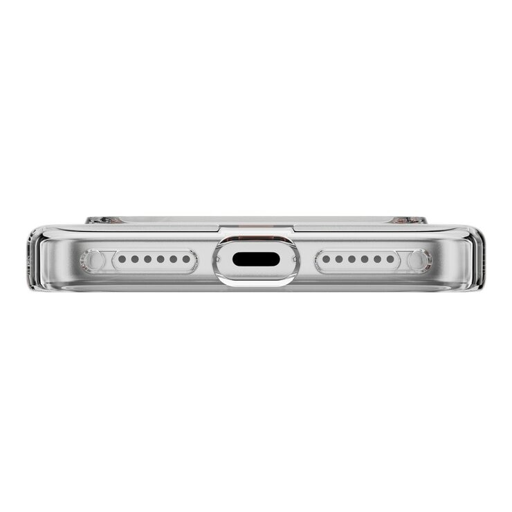 MAGEASY Bright M 不發黃軍規磁吸透明殼 iPhone 17 Pro(珊瑚磁圈) + 鏡頭保護貼Lenz(迷霧) + Vetro 9H 鋼化玻璃保護膜