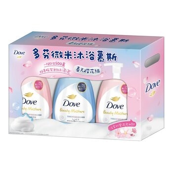 多芬 微米沐浴慕斯 春天櫻花組 540公克 X 3入