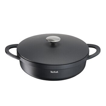 Tefal Trattoria 鑄造深煎鍋含蓋 28公分 Tefal Trattoria 鑄造深煎鍋含蓋 28公分