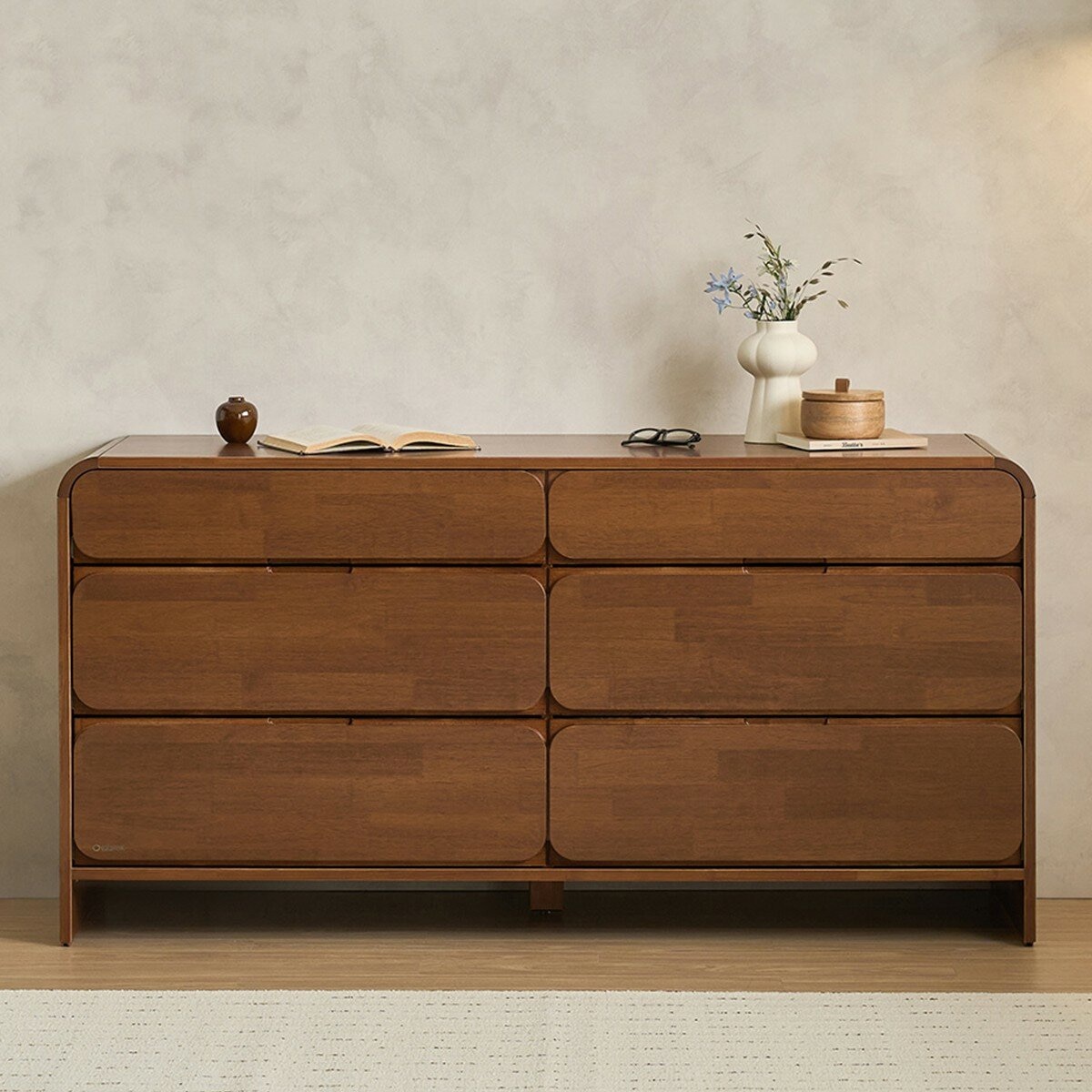 Finlandia Estante 六格抽屜櫃 胡桃色