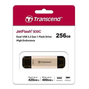 Transcend JetFlash930C 256GB Type C USB 3.2 雙頭隨身碟