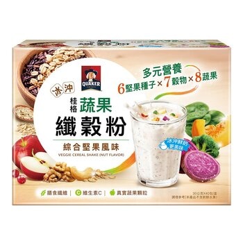 桂格 蔬果纖穀粉(綜合堅果風味) 30公克 X 40包 桂格 蔬果纖穀粉(綜合堅果風味) 30公克 X 40包