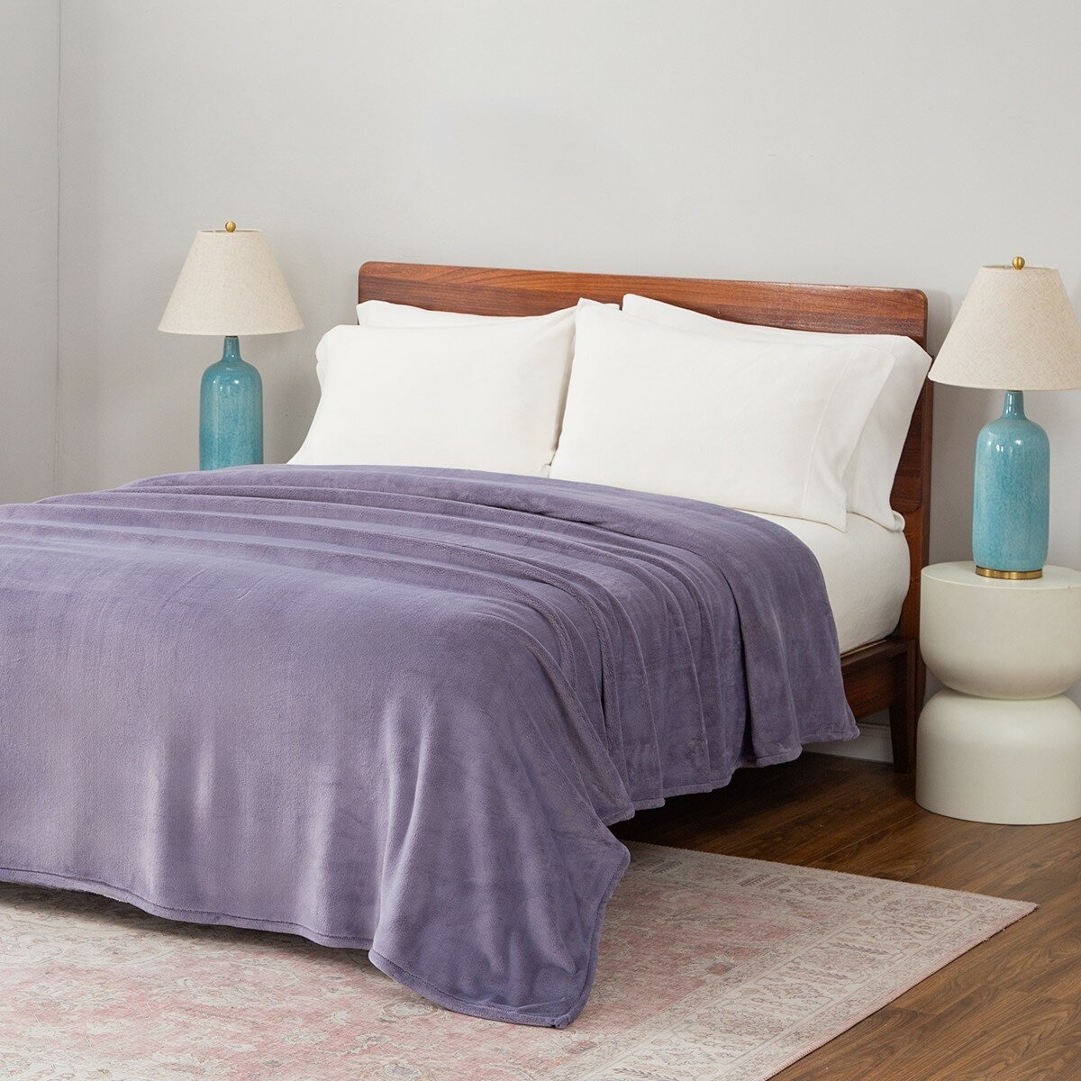 Berkshire 雙人舒適毯 233公分 X 248公分 紫