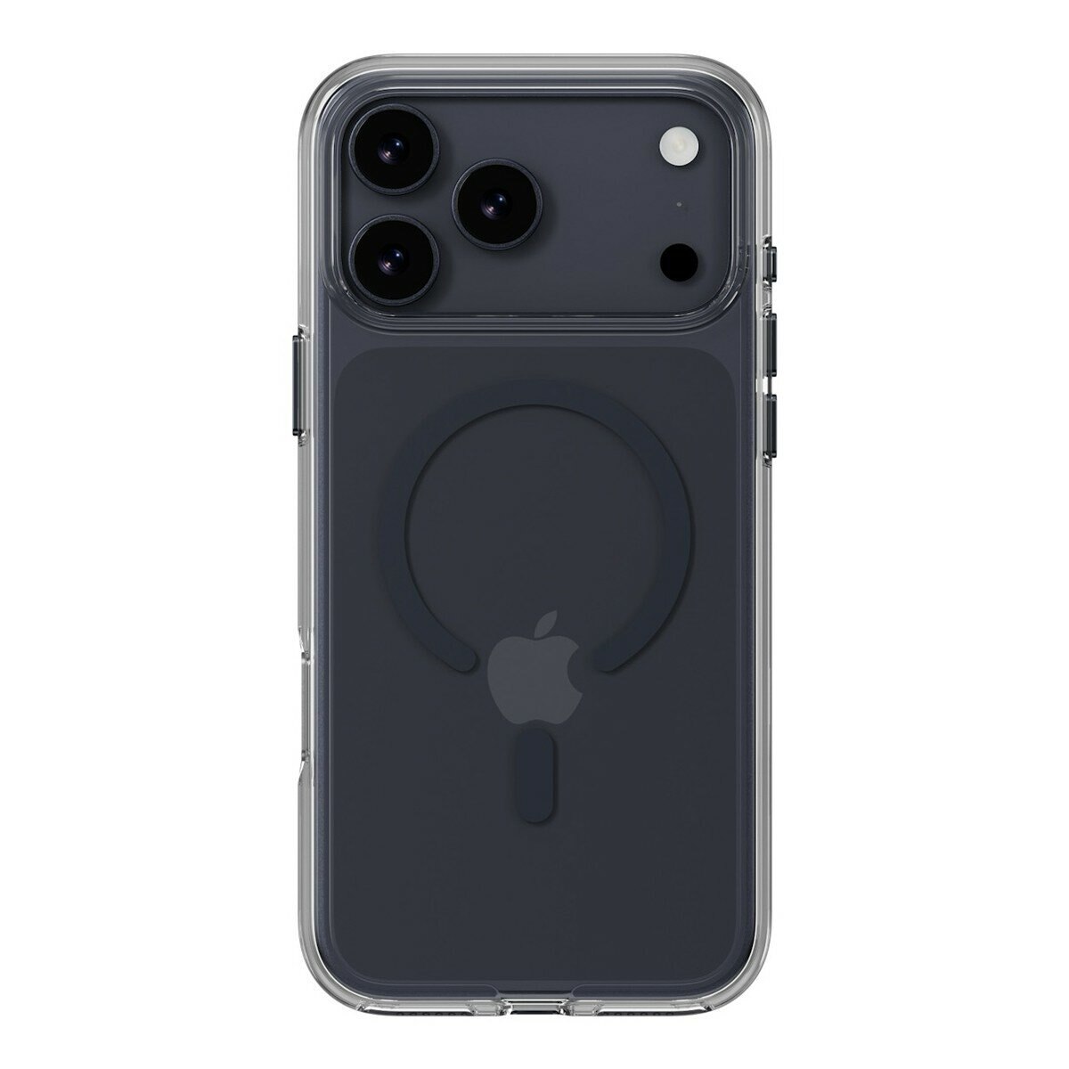 MAGEASY Bright M 不發黃軍規磁吸透明殼 iPhone 17 Pro Max(午夜磁圈) + 鏡頭保護貼Lenz鈦合金(午夜鈦) + Vetro 9H 鋼化玻璃保護膜