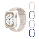 犀牛盾 Apple Watch Series 9/8/7 共用 45公厘 CrashGuard NX保護殼 白色 + 4色飾條 粉/藍/紫/綠