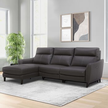 Gilman Creek Leather Power Sectional Left Hand Facing