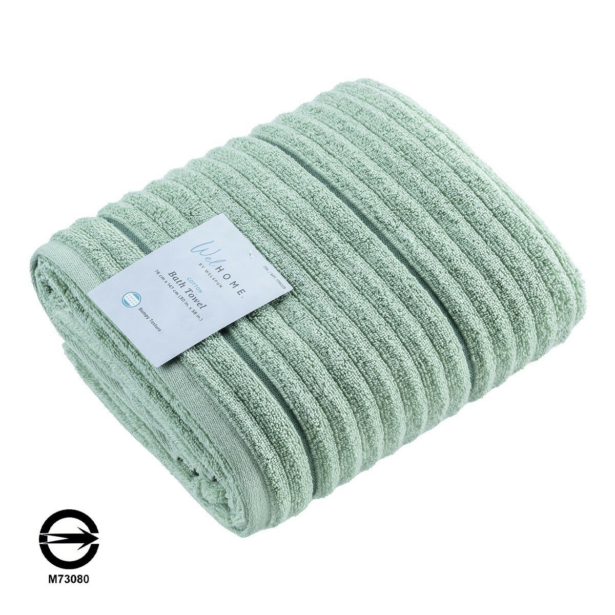 Welhome 波紋純棉浴巾 76公分 X 147公分