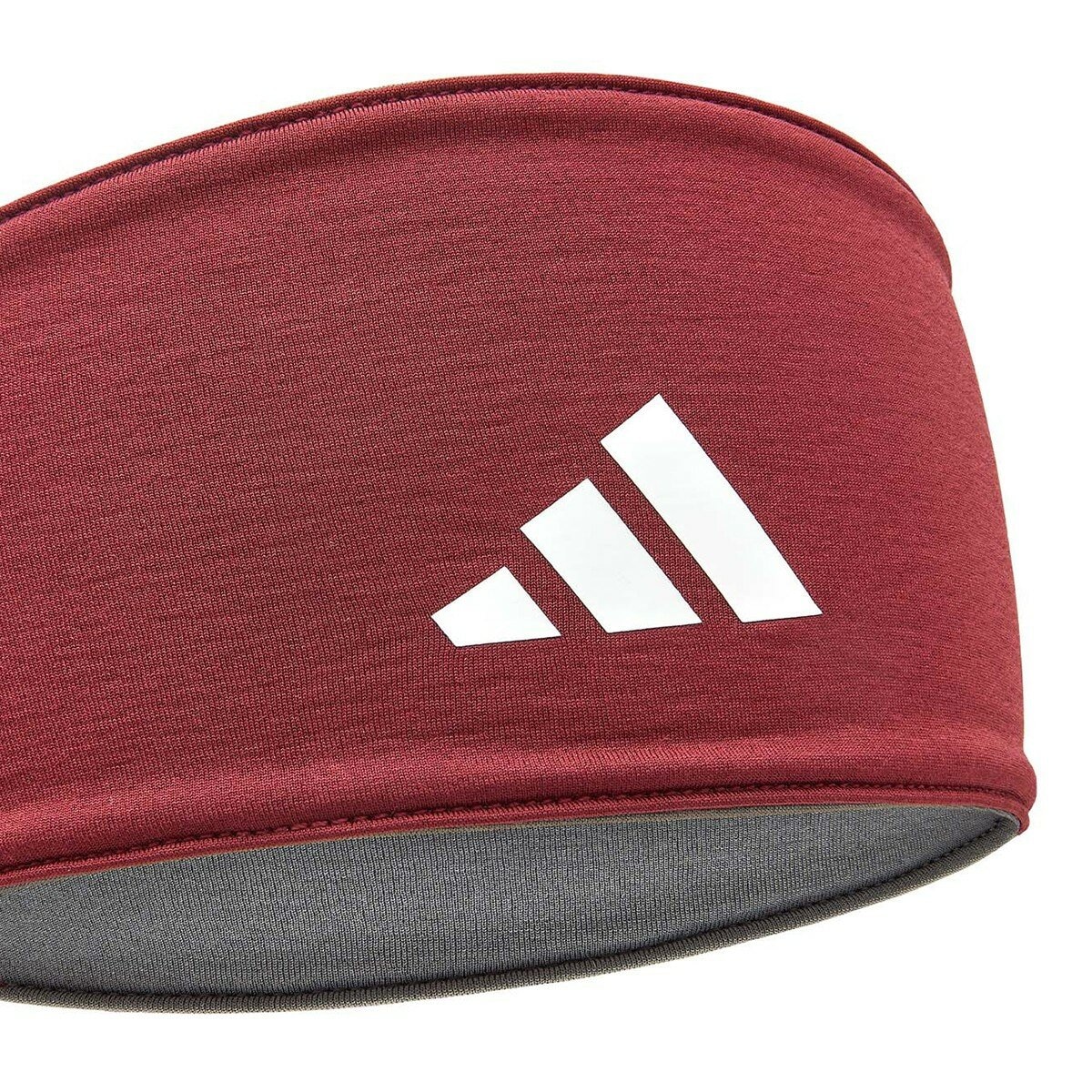 Adidas 雙面高彈性吸汗頭帶 煙燻紅
