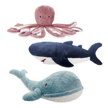 海洋動物絨毛玩偶 多種款式選擇