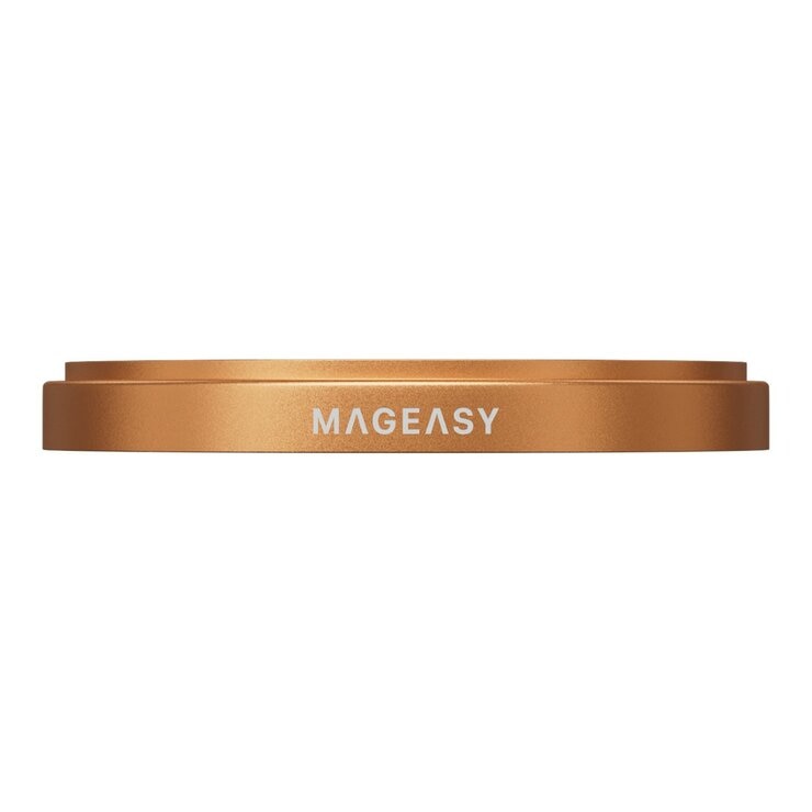 MAGEASY Bright M 不發黃軍規磁吸透明殼 iPhone 17 Pro(白磁圈) + 鏡頭保護貼Lenz(珊瑚) + Vetro 9H 鋼化玻璃保護膜
