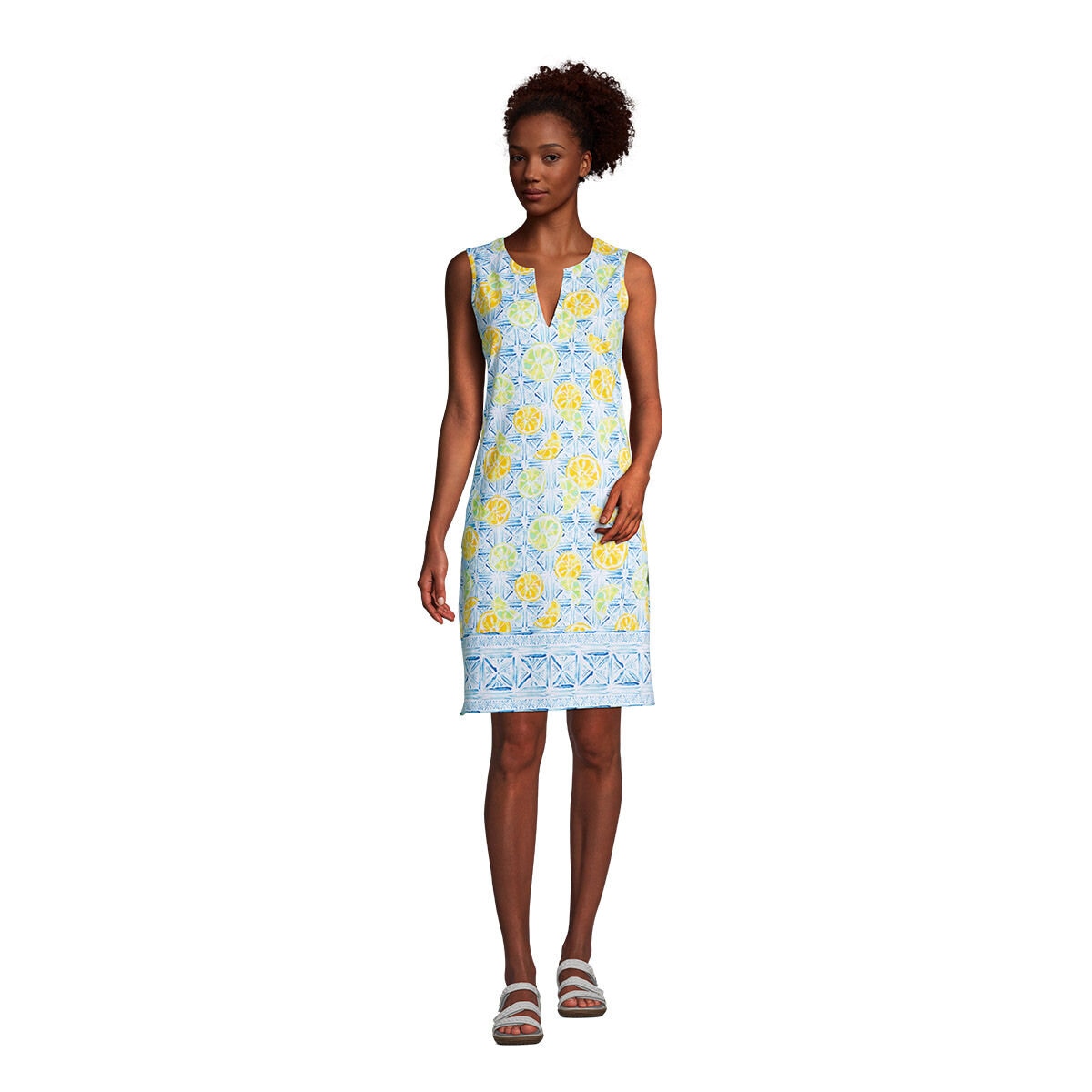 LANDS' END 女連身洋裝 淺藍 L Costco 好市多