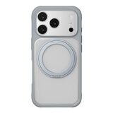 MAGEASY MagStand 360 M 磁吸旋轉支架防摔手機殼 iPhone 17 Pro(迷霧) + 鏡頭保護貼Lenz(珊瑚) + Vetro 9H 鋼化玻璃保護膜