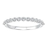 0.37克拉 18K白K金 圓形鑽石戒指 VS2/I