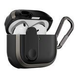 MAGEASY Odyssey 抗衝擊磁扣耳機殼 AirPods 4 金屬黑