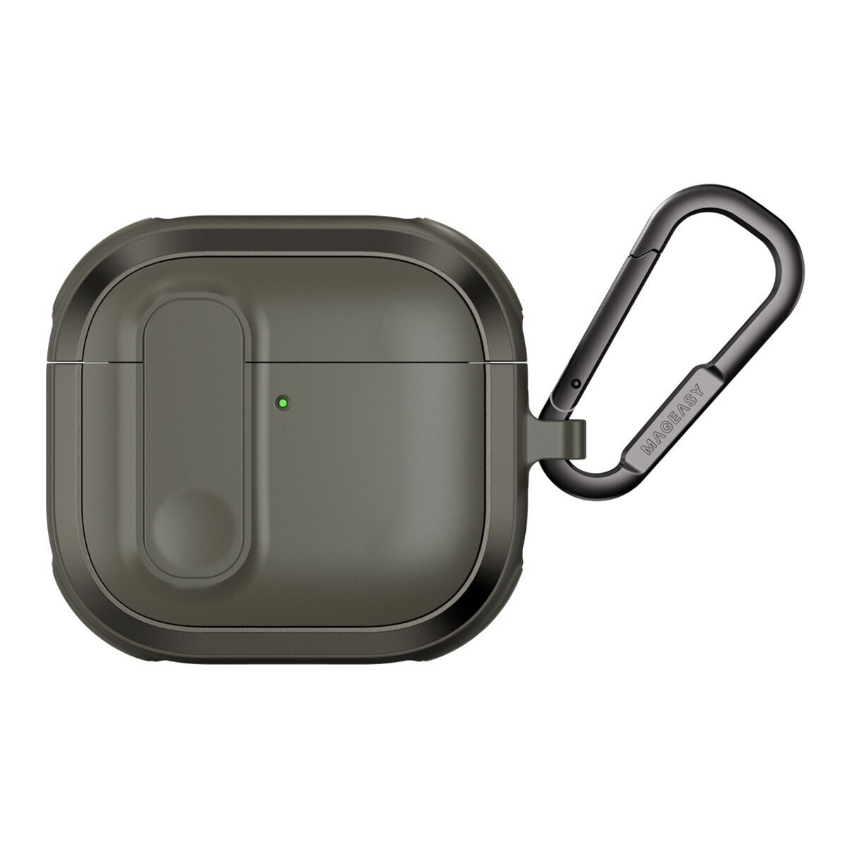MAGEASY Odyssey 抗衝擊磁扣耳機殼 AirPods 4 金屬綠 MAGEASY Odyssey 抗衝擊磁扣耳機殼 AirPods 4 金屬綠