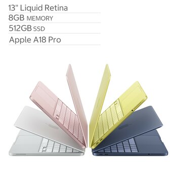 Apple MacBook Neo 13吋 搭配 A18 Pro晶片 6核心CPU 5核心GPU 8GB 512GB SSD