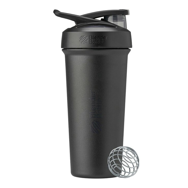 Blender Bottle 不鏽鋼隨行搖搖杯 740毫升 X 2件組 黑+粉