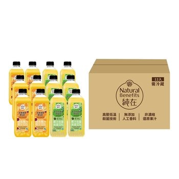 純在 百香蘋果雙Q飲 & 奇亞籽蜂蜜檸檬飲 1.2公升 X 12入 純在 百香蘋果雙Q飲 & 奇亞籽蜂蜜檸檬飲 1.2公升 X 12入