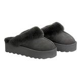 科克蘭 女絨毛拖鞋 灰