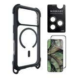 MAGEASY Odyssey Strap M 超軍規防摔掛繩手機殼 iPhone 17 Pro(皮革午夜/沉穩黑) + 鏡頭保護貼Lenz(迷霧) + Vetro 9H 鋼化玻璃保護膜 MAGEASY Odyssey Strap M 超軍規防摔掛繩手機殼 iPhone 17 Pro(皮革午夜/沉穩黑) + 鏡頭保護貼Lenz(迷霧) + Vetro 9H 鋼化玻璃保護膜