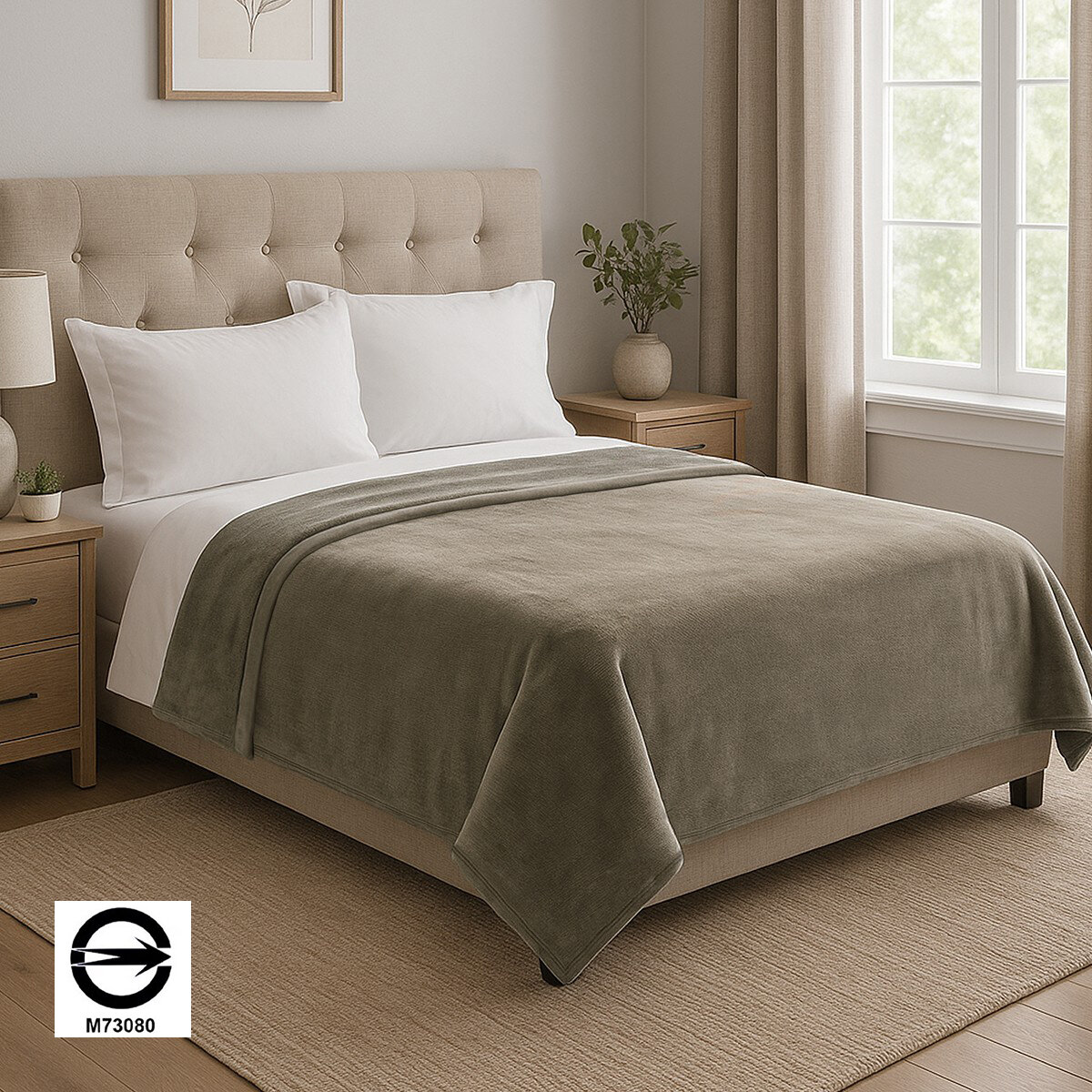 科克蘭 雙人舒適毯 248公分 X 233公分 灰褐色