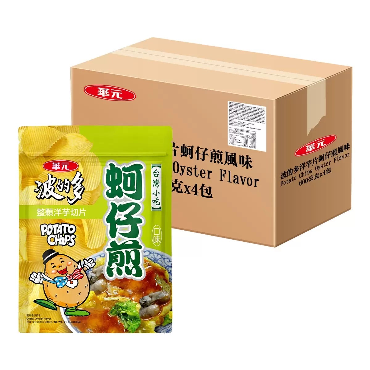 華元 波的多洋芋片蚵仔煎風味 600公克 X 4入 商品圖 1