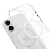 MAGEASY Bright M 不發黃軍規磁吸透明殼 iPhone 17 (白磁圈) + 鏡頭保護貼Lenz(煙霧藍) + Vetro 9H 鋼化玻璃保護膜
