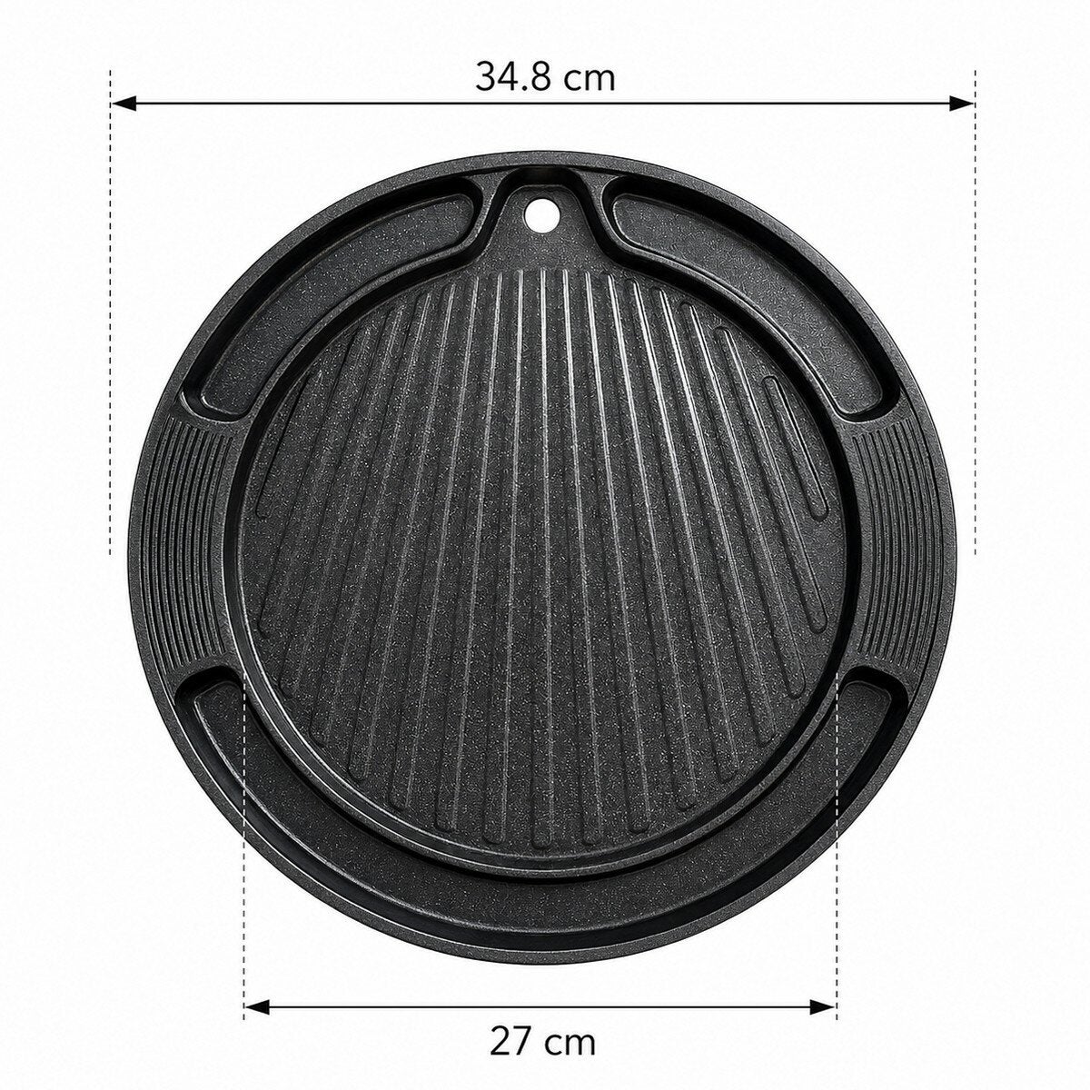 KITCHENWAY 陶瓷不沾塗層萬用IH烤盤 34公分 KITCHENWAY 陶瓷不沾塗層萬用IH烤盤 34公分