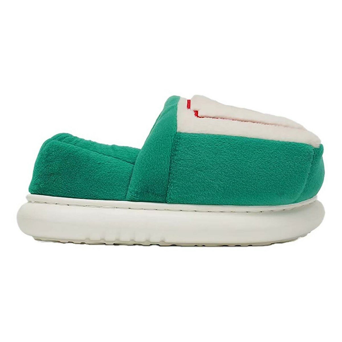 發財毛絨室內拖鞋 綠