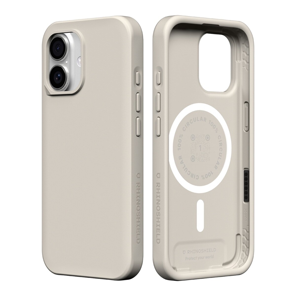 犀牛盾 iPhone 17 SolidX (MagSafe兼容) 強化吸震緩衝防摔手機殼 + 9H 抗藍光鋼化玻璃保護貼 貝殼灰