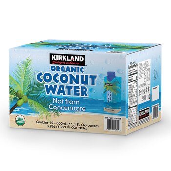 Kirkland Signature 科克蘭 有機椰子水 330毫升 X 12入 Kirkland Signature 科克蘭 有機椰子水 330毫升 X 12入