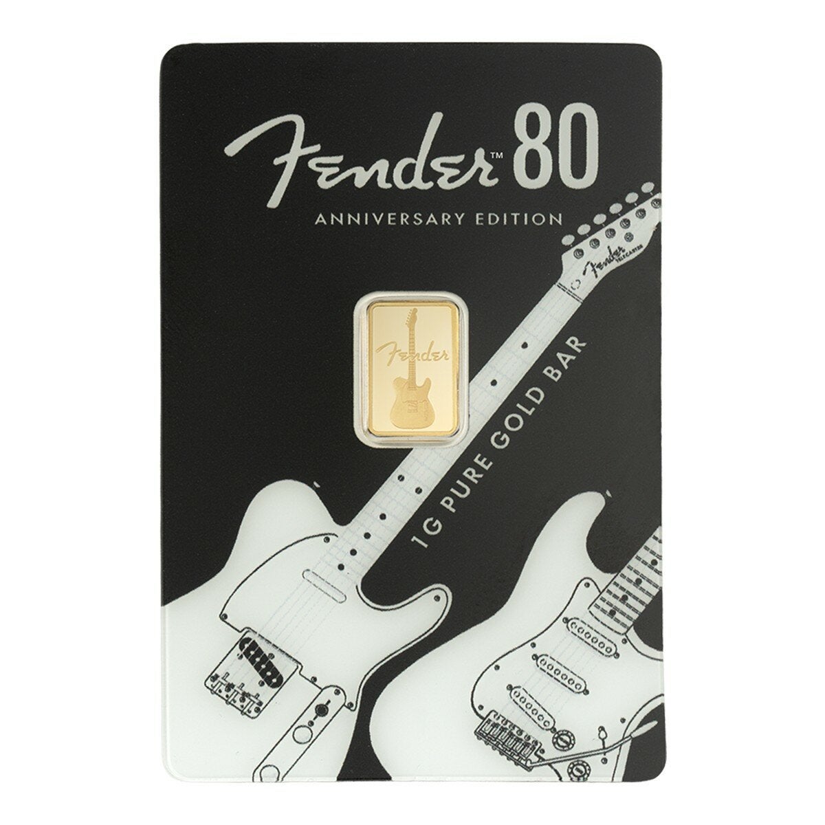PAMP Fender 吉他 80週年紀念黃金條塊 999.9純金 1公克