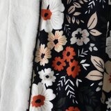 Life Comfort 厚絨保暖毯 152公分 X 177公分 黑花紋