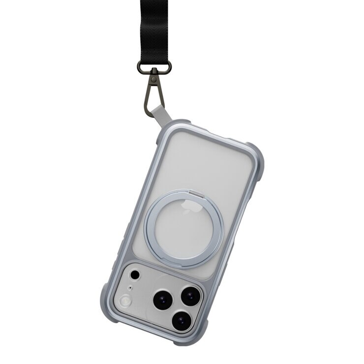 MAGEASY Odyssey Stand M 超軍規防摔磁吸支架手機殼 iPhone 17 Pro(迷霧) + 鏡頭保護貼Lenz 鈦合金(迷霧鈦) + Vetro 9H 鋼化玻璃保護膜