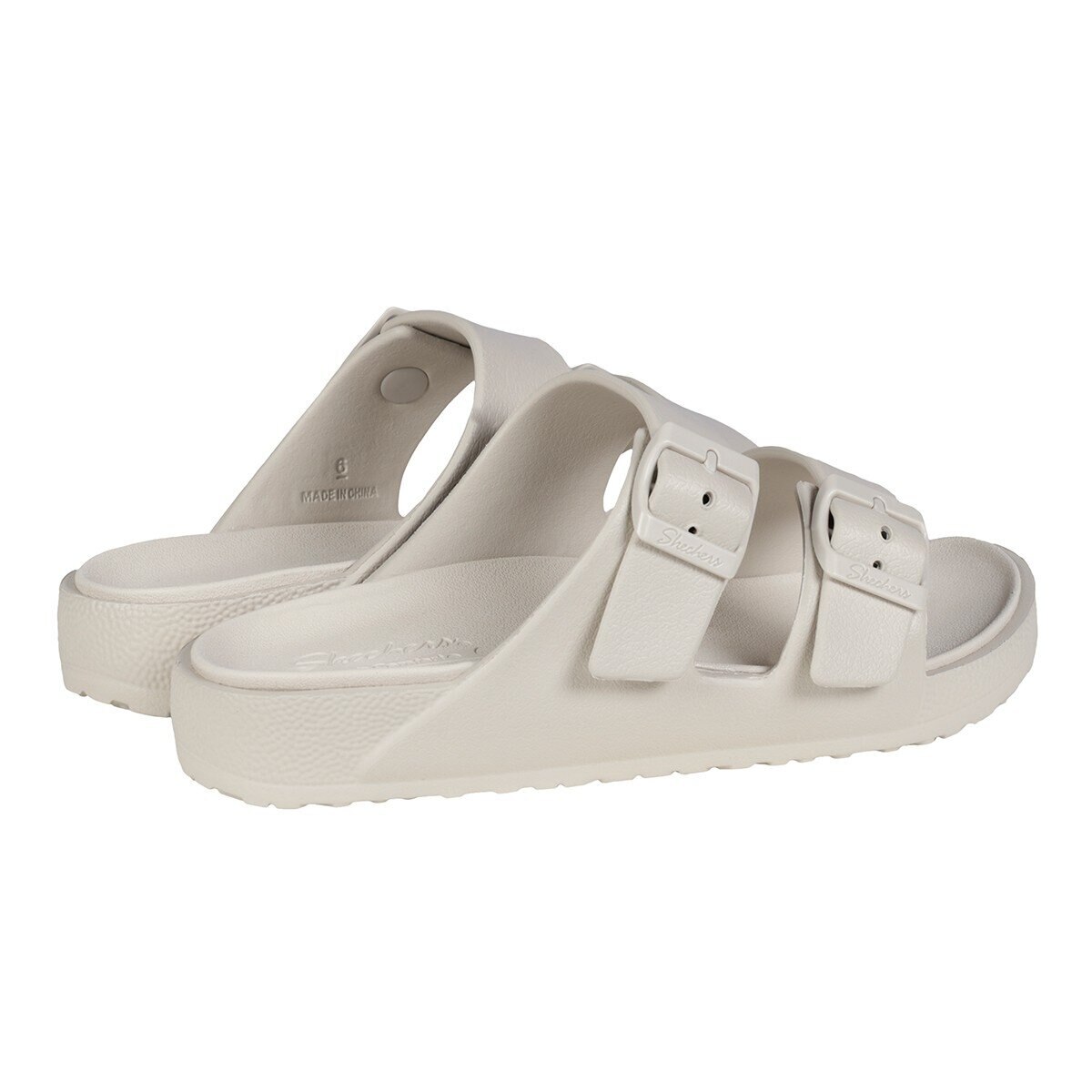 Skechers 女拖鞋 米色 US 9