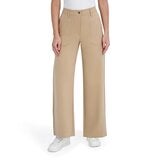DKNY 女休閒寬褲 米