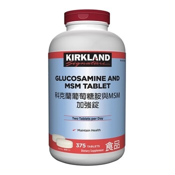 Kirkland Signature 科克蘭 葡萄糖胺與MSM加強錠 375錠
