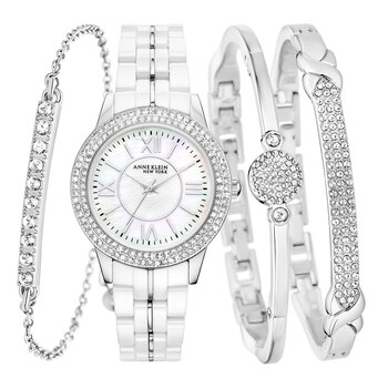 Anne Klein 女錶手鍊組 銀色 Anne Klein 女錶手鍊組 銀色